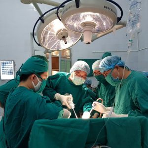 Phẫu thuật cắt u gan, u túi mật tại Khoa Ngoại tổng hợp Bệnh viện đa khoa Sơn Tây