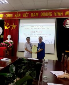 CÔNG BỐ QUYẾT ĐỊNH BỔ NHIỆM LẠI CHỨC VỤ PHÓ GIÁM ĐỐC BỆNH VIỆN