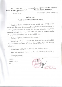 Thông báo về việc tiếp tục nhận hồ sơ năng lực và báo giá