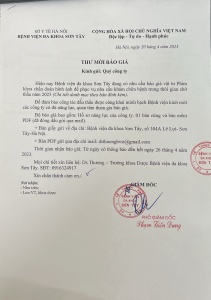 Thư mời báo giá vật tư Phim khoa CĐHA trong thời gian chờ thầu năm 2023