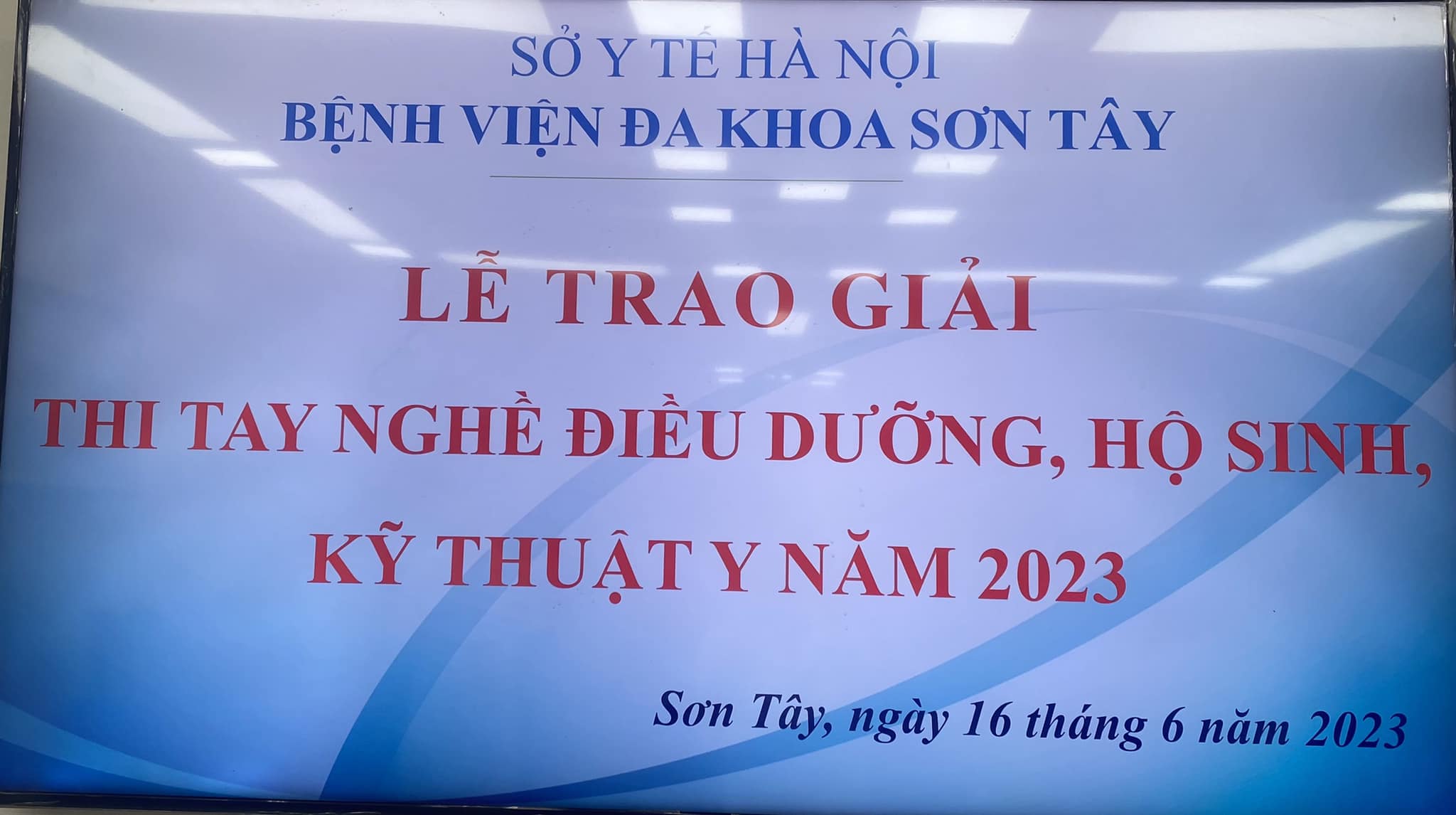 HỘI THI TAY NGHỀ ĐIỀU DƯỠNG HỘ SINH KỸ THUẬT Y NĂM 2023