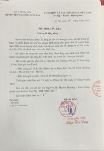 Thư mời báo giá nước cất tiệt trùng để phục vụ phẫu thuật nội soi trong thời gian chờ kết quả thầu 2024